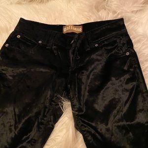 SOLD Galliano Velvet Pants